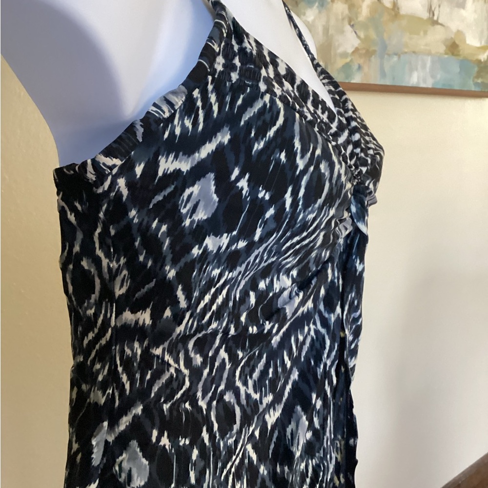 Miraclesuit Love Knot Tankini Top with Layered Front Faux Flyaway. 14DD - Picture 6 of 12